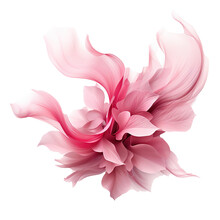 A Whirlwind With Pink Flower Petals
