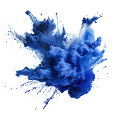 Aufkleber - Splashes of blue powder paint