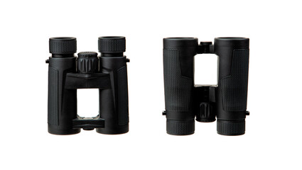 Wall Mural - Modern binoculars. An optical instrument for observation at long distances. Isolate on a white back.