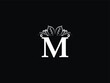 Letter M logo, Feminine m mm Leaf logo Icon Design For Business