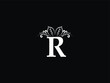 Letter R logo, Feminine r rr Leaf logo Icon Design For Business
