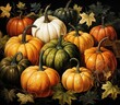© Man888 - pumpkins on the ground