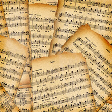 Abstract Background With The Music Book