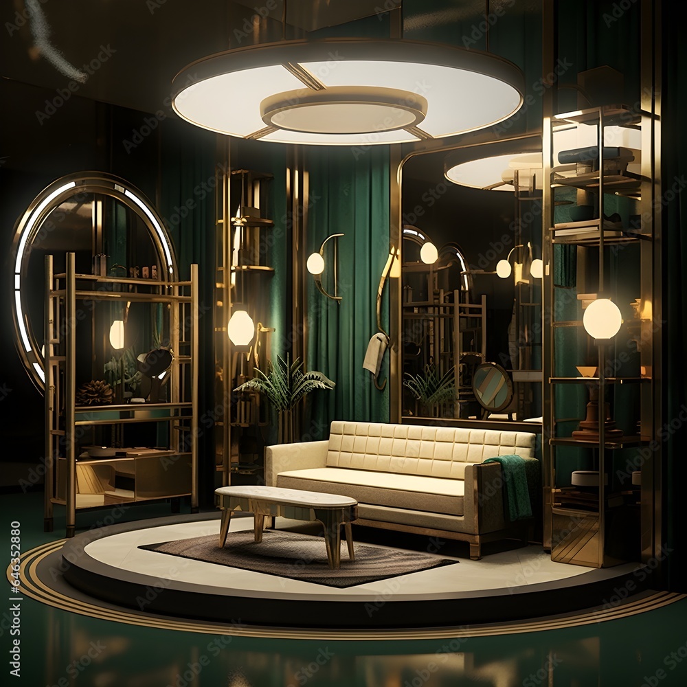 This dressing room combines various interior design styles, with each ...