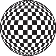 Black And White Checkered Ball