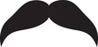 © SolaruS - Moustache vector icon. Black retro style mustache. Shave barber vintage man face