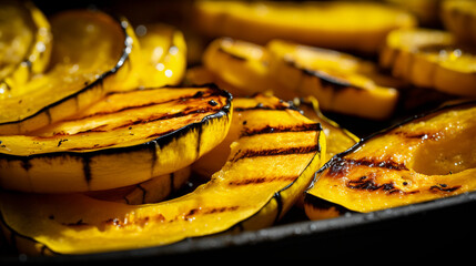 Grilled yellow squash