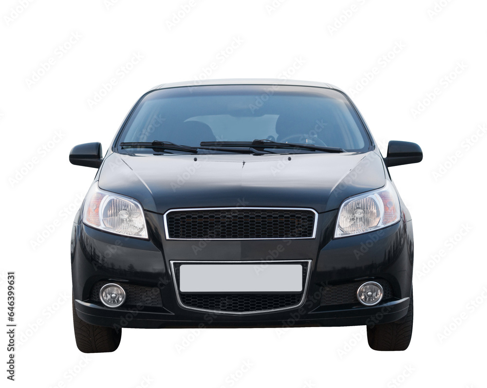 Front view car isolated on white background Stock Illustration | Adobe ...