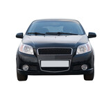Front view car isolated on white background