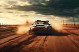 Fototapeta  - Rally racing motorsport car