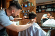 © Miss Alva - hairdresser cutting hair