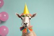 Funny Sheep: Bright Pastel Animal Illustration for Cards and Banners, Birthday Party Invitation, Advertisement