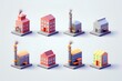 © mamio - 工場のアイコンセット（3Dピクト）