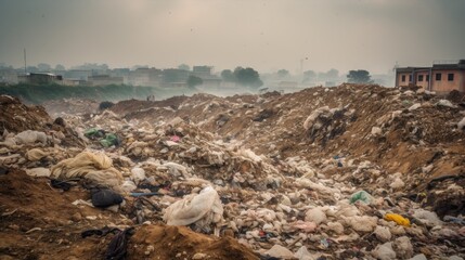 Poster -  Land Pollution caused by Non - Biodegradable Waste