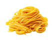 A pile of uncooked pasta isolated on transparent background. PNG file, cut out
