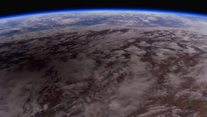 Wall Mural - a shadow projected over planet earth. time-lapse. elements by nasa