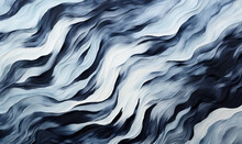 Abstract Background, Black And White Twisty Stripes.