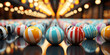 © www.freund-foto.de - Schöne bunte Glas Kugeln als Hintergrund für Druck und Internet Design Vorlage im Querformat für Banner, ai generativ