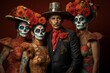 © happy_finch - Day of the dead in Mexico, group of people