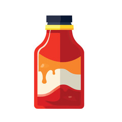 Canvas Print - Fresh sauce bottle design gourmet