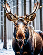 © Martin - portrait of a moose - generative ai