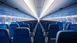 © AspctStyle - Empty passenger seats inside a modern airplane, reflecting the comfort and spaciousness of air travel