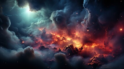 Canvas Print - lights of space