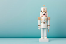 A Nutcracker Toy On A Christmas Holiday Background