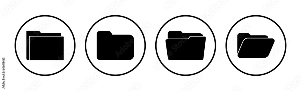 Folder icon vector. document folder icon Stock Vector | Adobe Stock