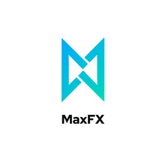 Wall Mural - MaxFX - Features letter M logo icon design template elements, emphasizing the initial letter M logo concept in vector format.