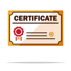 Sticker - Certificate vector isolated illustration design