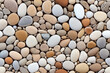 pebbles natural white rocks beach flat background wall texture pattern seamless