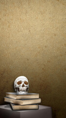 Canvas Print - Scary skull Halloween