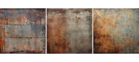 Sticker - rough worn metal background texture illustration material steel, rust surface, dirty design rough worn metal background texture