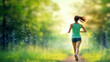© banthita166 - Healthy Strides: woman Running Outdoors for Well-Being