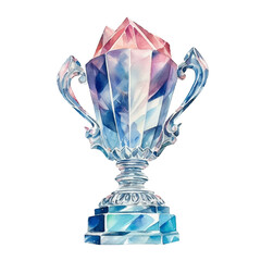 trophy watercolor illustration, generative AI