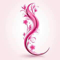 Wall Mural - Lush Pink Ribbon for Elegant and Sophisticated Design