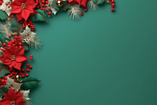 Christmas Background With Holly