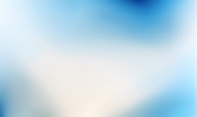 Fototapete - Smooth gradient blue and white abstract backdrop