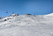 Courchevel - Meribel ski slopes, France.