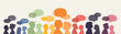 © Stafeeva - Different people with chat bubbles. Communication concept.