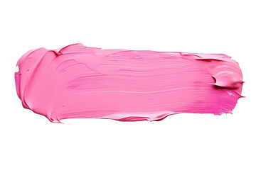 thick pink and purple acrylic oil paint  stroke on transparent png background isolated