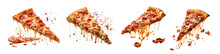 Hot And Spicy Pizza Slices Png