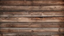 Close-up Of Weathered Wooden Planks, With Visible Grain Patterns And A Rustic, Aged Texture. The Worn, Vintage Wood Serves As A Natural, Brown Background With A Rough And Abstract Pattern.
