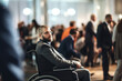 © VICHIZH - Man business caucasian chair disability wheelchair businessman mobility sitting male lifestyle urban businessteam
