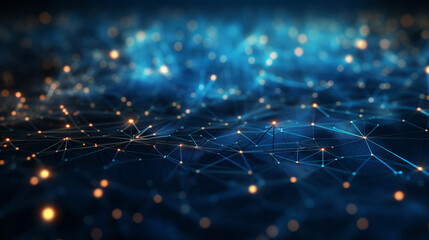Digital information and global connection concept. Big data technology for cyber security