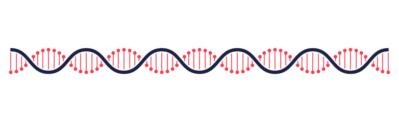 Wall Mural - Dna icon on white background