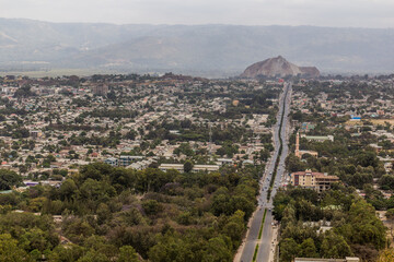 Wall Mural - Aerial view of Hawassa city, Ethiopia