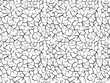 Seamless crack pattern. Craquelure texture isolated on white background. Vector illustration