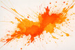 orange ink splash